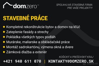Stavebné práce – všetky druhy stavebných prác - Sobrance - 2