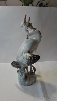 Volavka s rybou - Royal Dux - 2