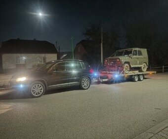 Preprava materiálu tovaru odťah - 2