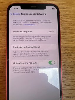 Predám iPhone 12 64GB, RED, NEFUKCNY KONEKTOR - 2