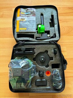 4D samonivelačný laser 16L 360° zelený lúč 2x batéria - 2