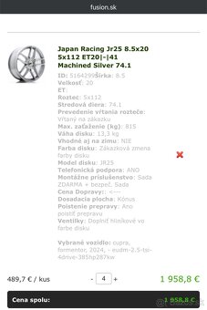 Japan Racing JR25 8.5x20 5x112 - 2