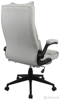 KANCELÁRSKE KRESLO, tkaná textília, krémová - 2