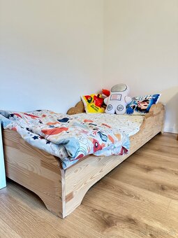 Krásna drevená detská posteľ 180×90 + matrac – TOP stav - 2