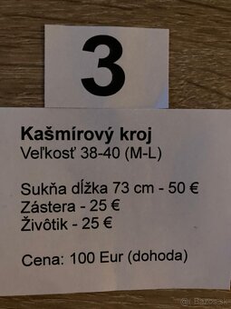 Dámsky kasmirovy kroj - 2