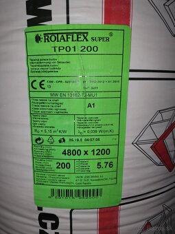 Tepelná izolácia, minerálna vlna (sklená vata) ROTAFLEX - 2