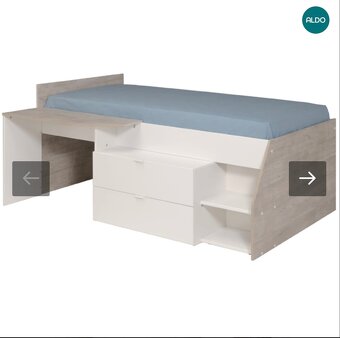 Detská posteľ s písacím stolom a ukladacím priestorom - 2
