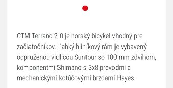 Horský bicykel CTM terrano 2.0 - 2