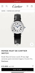 Cartier Ronde Watch, perfect condition - 2