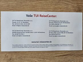 Poukážka 100 € TUI ReiseCenter - 2