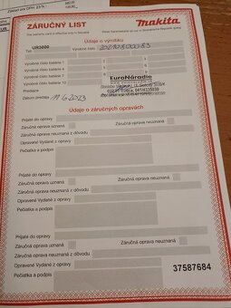 Predám elektrický vyžínač MAKITA UR3000 - 2