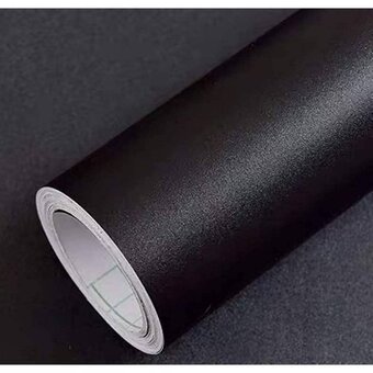 Samolepící nábytková PVC tapeta 5 x 0,61 m, černá - 2