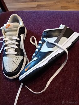 Nike Dunk low black total orange mini swoosh, v 42 - 2
