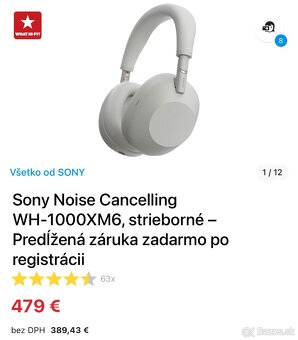 Sony WH-1000XM6 – špičkové bezdrôtové slúchadlá - 2