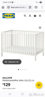 Detska postielka - Ikea Guliver - 2