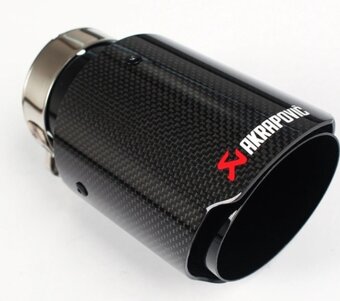 2x univerzálna koncovka výfuku Logo: Akrapovič dizajn Carbon - 2