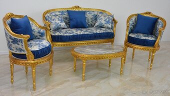 Zámecký salon - sedací souprava - 4 části - 2