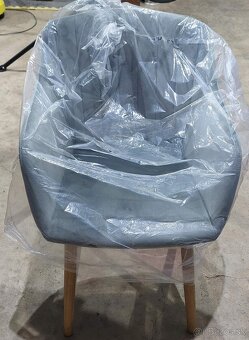 Jedálenské stoličky sivé - 2