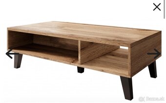 Konferenčný stôl dub/čierna nový - 2