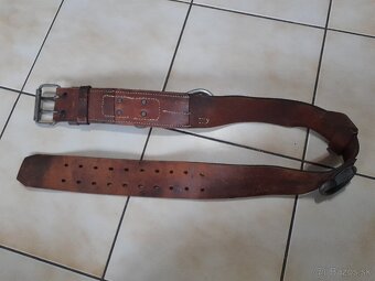 Masívny kožený opasok hasičský zbor - 2