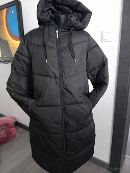 Damska cierna zimna bunda - 2