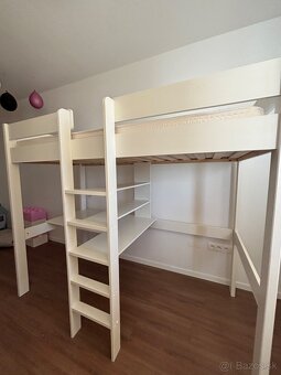Detská postel so stolom a policami - 2