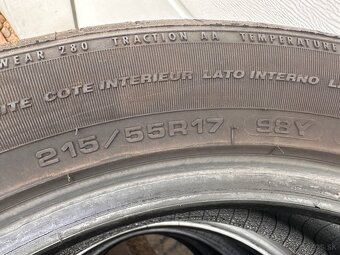 215/55 R17 letné pneu - 2