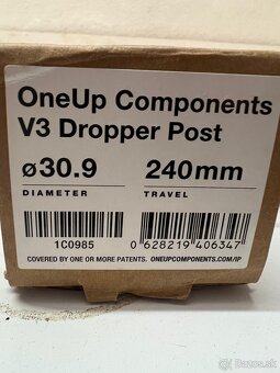 OneUp V3 30,9 - 240mm teleskopicka sedlovka - 2