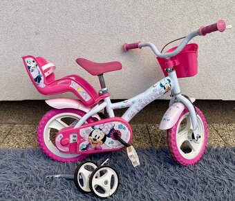 Dievčenský bicykel s pomocnými kolieskami "12 - 2