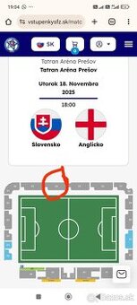 Predám lístky na zápas SLOVENSKO-KAZACHTAN U21 - 2