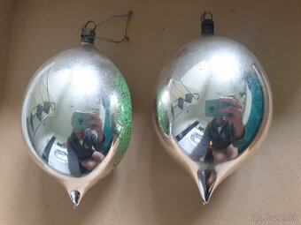 Stare vianocne ozdoby olivy s vlepom - 2