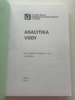 Analytika vody - 2