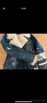 Rifľová bunda teplá Monalisa 140 cm - 2