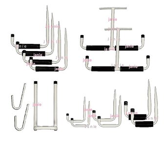Poriadok v dielni a garáži - Sada nástenných držiakov - 2