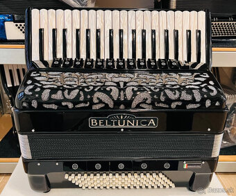 Nový akordeón Beltunica Proffesionall- IV- 96 basový- krásny - 2