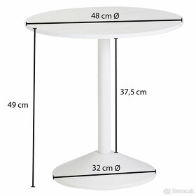 Konferenčný / príručný stolík okrúhly 48 cm - 2
