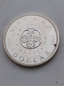 Mince Strieborny Dolar Kanada 1964 - 2