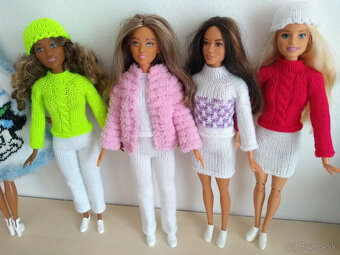 Zimné šaty pre bábiky barbie ken chelsea evi skiper bábo - 2