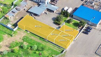 Byty, kancelárie, garáže a pozemok - 2