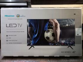 Predám čisto nový televízor Hisense 40A5100F + nástenný drži - 2