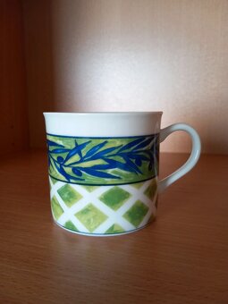 Starý porcelánový hrnček Thun 7x8 cm - bez vád - 2