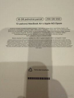 Apple Macbook Air M3 16GB RAM, 256GB SSD - 2