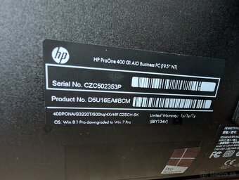 All in One HP ProOne 400 G1 - 2