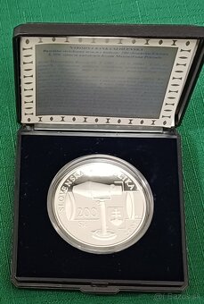 Strieborná pamätná minca 200Sk 2007 J.M. Petzval, proof - 2