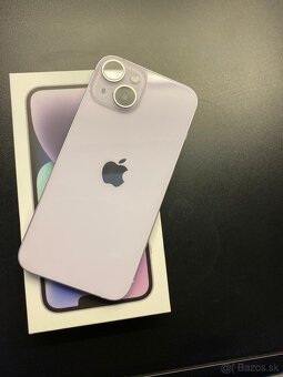 iPhone 14 128gb -fialový -9mes. v záruke - 2