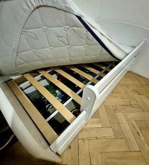 Biela detská posteľ 140x70 - 2