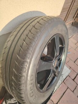 Predám hliníkové elektróny Dezent a pneumatiky BFGoodriech. - 2