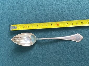 Art deco - Strieborné čajové lyžičky , ČSR ag 800, Zoltán & - 2