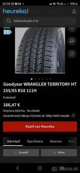 letne pneumatiky 255/65 r18 GoodYear Wrangler - 2