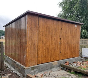 Plechová garáž 4x3m - 2